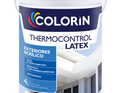 Latex exterior colorin thermocontrol 20lt toda la linea colorin Negro